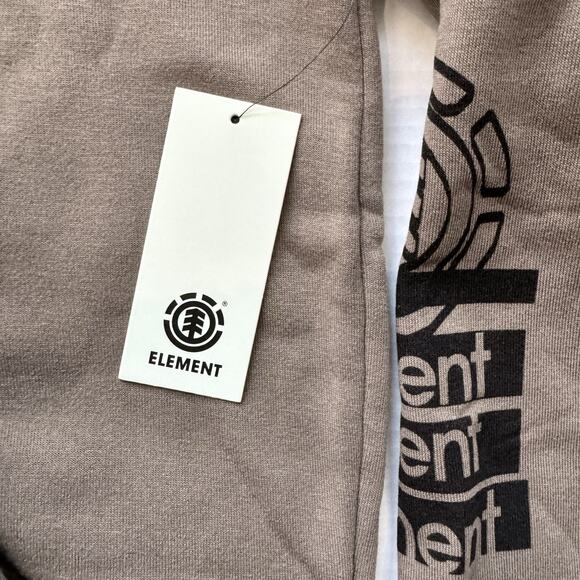 Men's Taupe Sweatshirt Fleece Hoodie With Pocket NWT - Size M - Picture 5 of 8